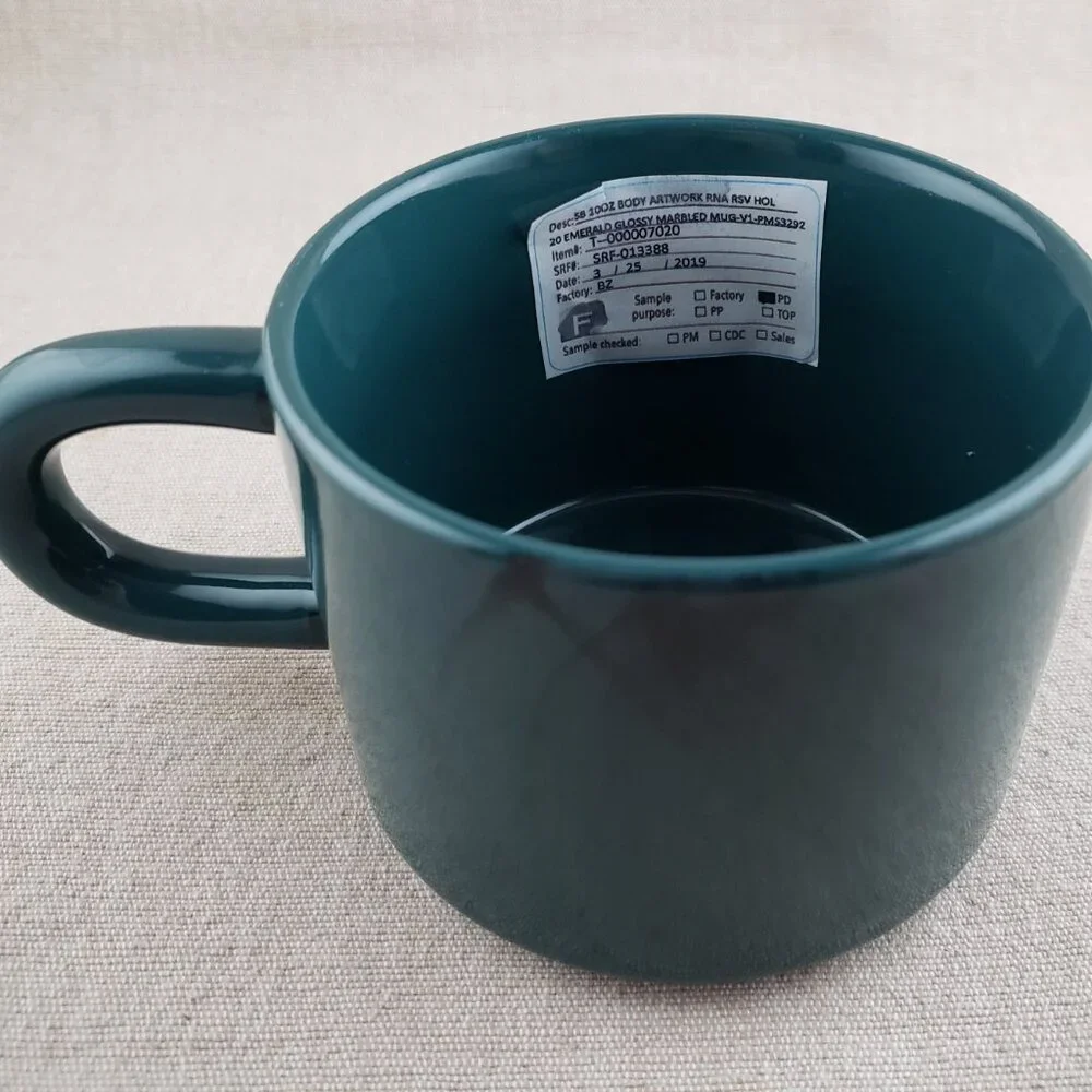 RARE 2019 Starbucks Reserve Matte & Glossy Green Coffee Mug Set *SAMPLES*